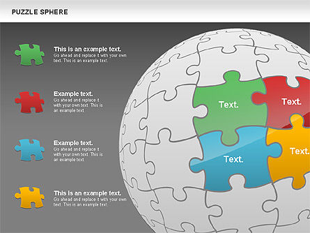 Diagrama de esfera, Deslizar 13, 00715, Diagramas em Puzzle — PoweredTemplate.com