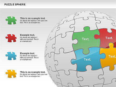 Diagram Tato Teka-teki, Slide 3, 00715, Diagram Puzzle — PoweredTemplate.com