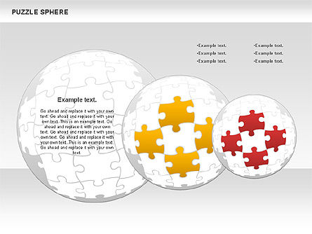 Diagrama de esfera, Deslizar 4, 00715, Diagramas em Puzzle — PoweredTemplate.com