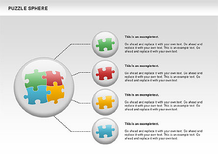 Schema sfera Puzzle, Slide 5, 00715, Diagrammi Puzzle — PoweredTemplate.com