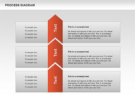 Diagrama do processo, Deslizar 10, 00716, Diagramas de Processo — PoweredTemplate.com