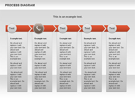 Diagrama de proceso, Diapositiva 8, 00716, Diagramas de proceso — PoweredTemplate.com