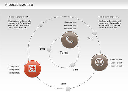 Diagrama de proceso, Diapositiva 9, 00716, Diagramas de proceso — PoweredTemplate.com