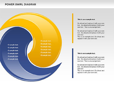 Diagram Swirl Daya Berputar, Slide 2, 00717, Bentuk — PoweredTemplate.com