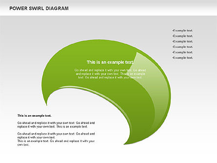 Diagram Swirl Daya Berputar, Slide 4, 00717, Bentuk — PoweredTemplate.com