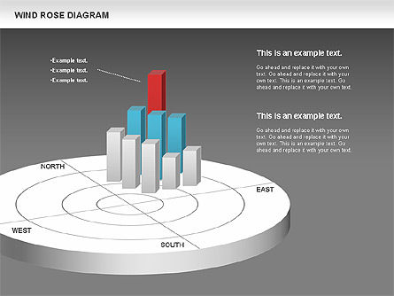 Diagrama de Windrose, Diapositiva 10, 00727, Modelos de negocios — PoweredTemplate.com