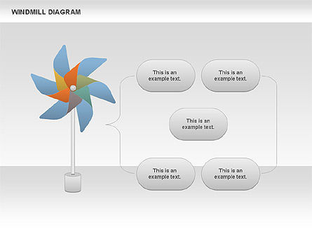 Windmill Diagram, Slide 10, 00728, Business Models — PoweredTemplate.com