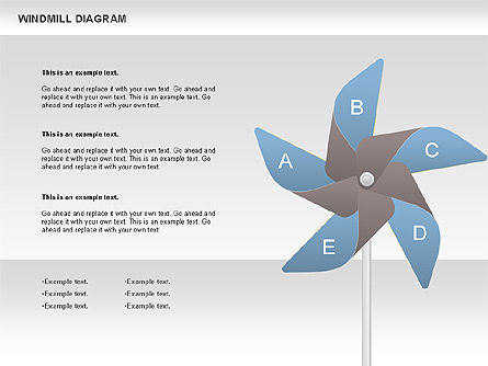 Windmill-Diagramm, Folie 2, 00728, Business Modelle — PoweredTemplate.com