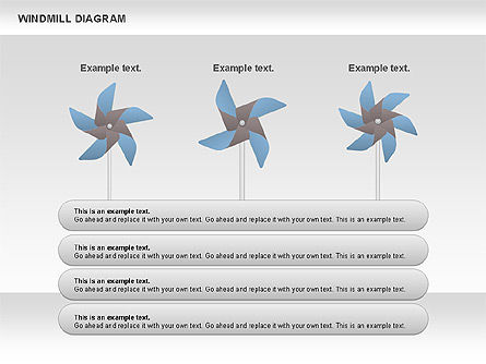 Diagramme du moulin à vent, Diapositive 8, 00728, Modèles commerciaux — PoweredTemplate.com