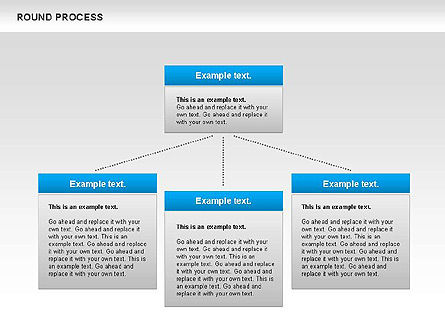 Schéma de processus rond, Diapositive 10, 00729, Schémas de procédés — PoweredTemplate.com