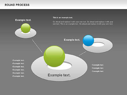 Rundes Prozessdiagramm, Folie 11, 00729, Prozessdiagramme — PoweredTemplate.com