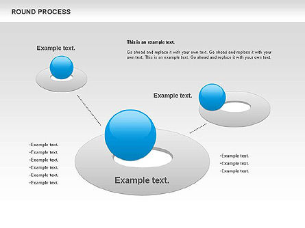 Rundes Prozessdiagramm, Folie 3, 00729, Prozessdiagramme — PoweredTemplate.com