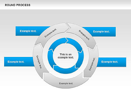 Schéma de processus rond, Diapositive 6, 00729, Schémas de procédés — PoweredTemplate.com