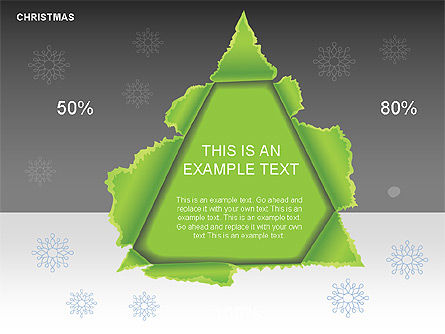 Christmas Shapes and Diagrams, Slide 10, 00731, Shapes — PoweredTemplate.com