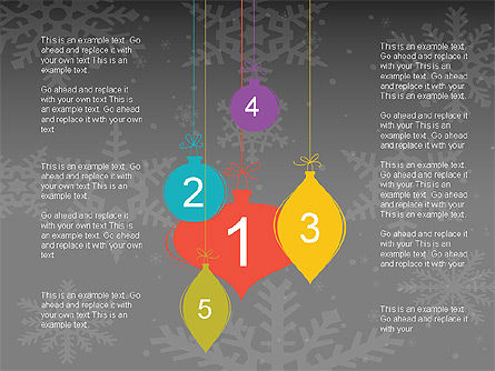 크리스마스 모양과 다이어그램, 슬라이드 11, 00731, 모양 — PoweredTemplate.com