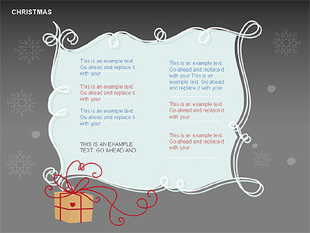 Kerstmis vormen en diagrammen, Dia 12, 00731, Figuren — PoweredTemplate.com