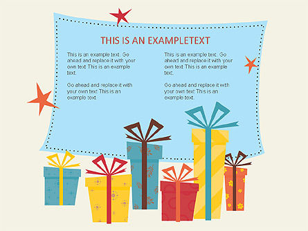 クリスマスの形と図, スライド 2, 00731, 図形 — PoweredTemplate.com