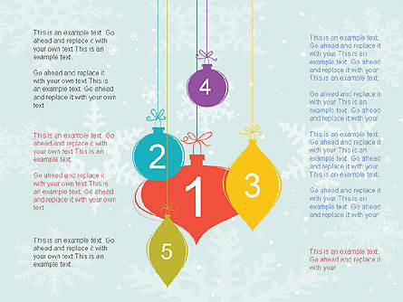 Formas y diagramas de Navidad, Diapositiva 8, 00731, Formas — PoweredTemplate.com