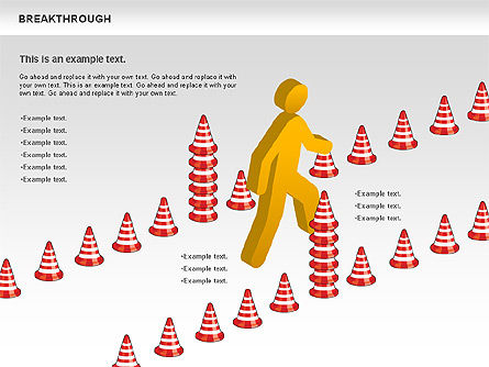 Diagrama de cones, Deslizar 10, 00732, Modelos de Negócio — PoweredTemplate.com