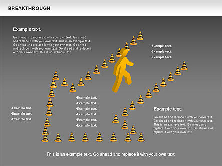 Breakthrough Cones Diagram, Slide 13, 00732, Business Models — PoweredTemplate.com