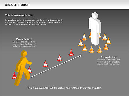 Diagrama de Conos Avanzado, Diapositiva 16, 00732, Modelos de negocios — PoweredTemplate.com
