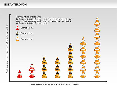 Breakthrough Cones Diagram, Slide 4, 00732, Business Models — PoweredTemplate.com