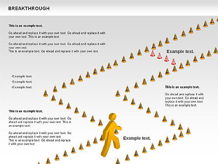 Diagram Cones Terobosan, Slide 9, 00732, Model Bisnis — PoweredTemplate.com