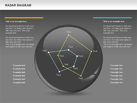 Radar-Linear-Diagramm, Folie 13, 00733, Business Modelle — PoweredTemplate.com