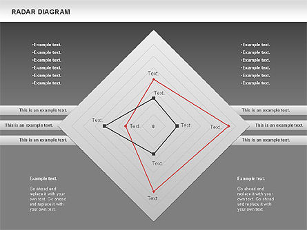 Radar-Linear-Diagramm, Folie 16, 00733, Business Modelle — PoweredTemplate.com