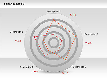 Radar Grafik Linier, Slide 9, 00733, Model Bisnis — PoweredTemplate.com