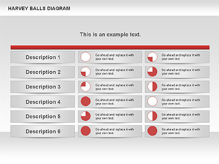 Harvey Balls Diagram, Slide 6, 00735, Tables — PoweredTemplate.com