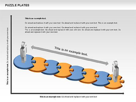 Placas del rompecabezas, Diapositiva 8, 00737, Diagramas de puzzle — PoweredTemplate.com