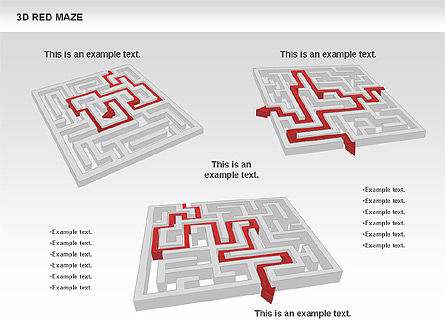 3D Maze, Slide 10, 00738, Business Models — PoweredTemplate.com