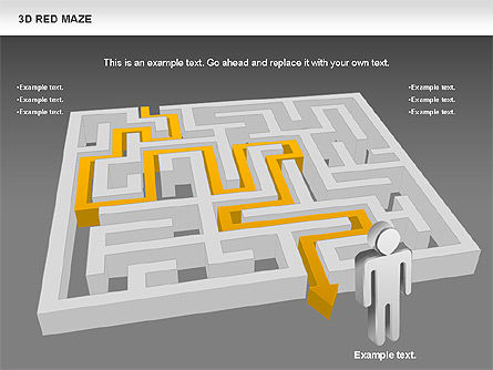 3D Maze, Slide 12, 00738, Business Models — PoweredTemplate.com