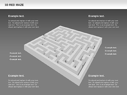 Labirinto 3d, Slide 13, 00738, Modelli di lavoro — PoweredTemplate.com