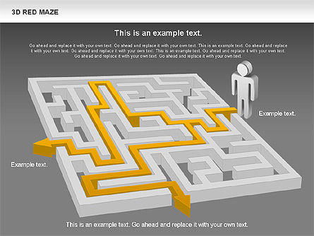 3D Maze, Slide 15, 00738, Business Models — PoweredTemplate.com