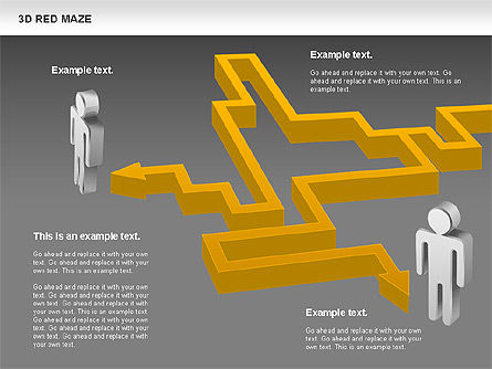 3D Maze, Slide 16, 00738, Business Models — PoweredTemplate.com