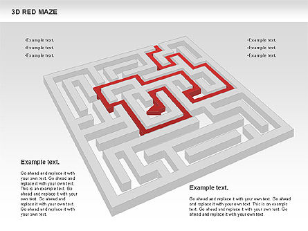 Labirinto 3d, Slide 6, 00738, Modelli di lavoro — PoweredTemplate.com