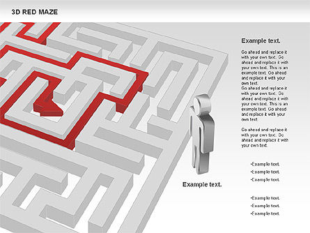3d labyrinthe, Diapositive 7, 00738, Modèles commerciaux — PoweredTemplate.com