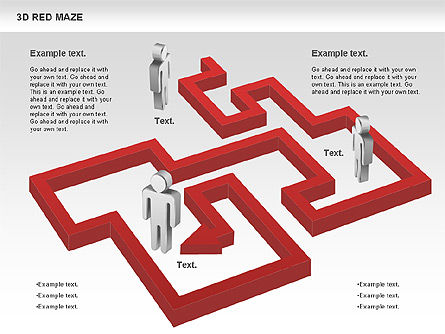 Labirinto 3d, Slide 8, 00738, Modelli di lavoro — PoweredTemplate.com