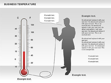 Temperatura do negócio, 00741, Modelos de Negócio — PoweredTemplate.com