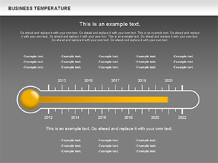 Temperatura do negócio, Deslizar 12, 00741, Modelos de Negócio — PoweredTemplate.com