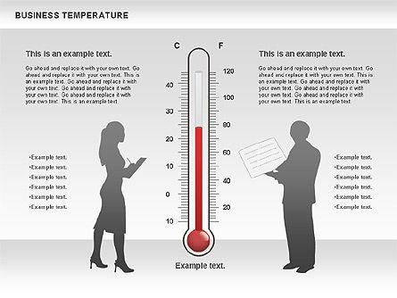 Temperatura do negócio, Deslizar 5, 00741, Modelos de Negócio — PoweredTemplate.com