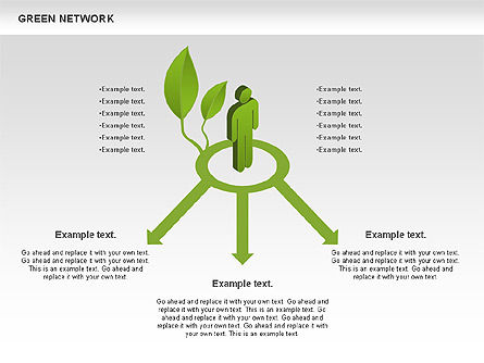 Réseau vert, Diapositive 12, 00743, Modèles commerciaux — PoweredTemplate.com