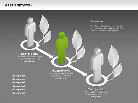녹색 네트워크, 슬라이드 15, 00743, 비즈니스 모델 — PoweredTemplate.com