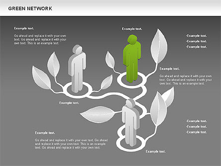 Grünes Netzwerk, Folie 16, 00743, Business Modelle — PoweredTemplate.com