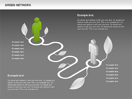 녹색 네트워크, 슬라이드 17, 00743, 비즈니스 모델 — PoweredTemplate.com
