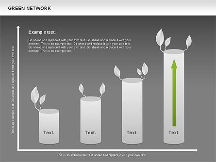 녹색 네트워크, 슬라이드 18, 00743, 비즈니스 모델 — PoweredTemplate.com