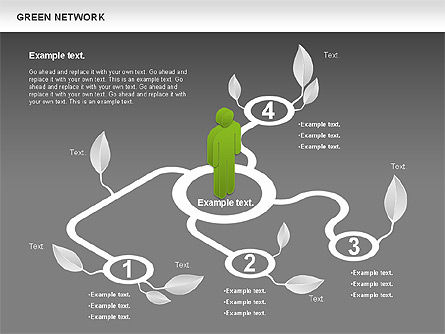 Grünes Netzwerk, Folie 20, 00743, Business Modelle — PoweredTemplate.com