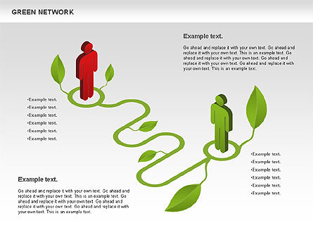 Grünes Netzwerk, Folie 5, 00743, Business Modelle — PoweredTemplate.com